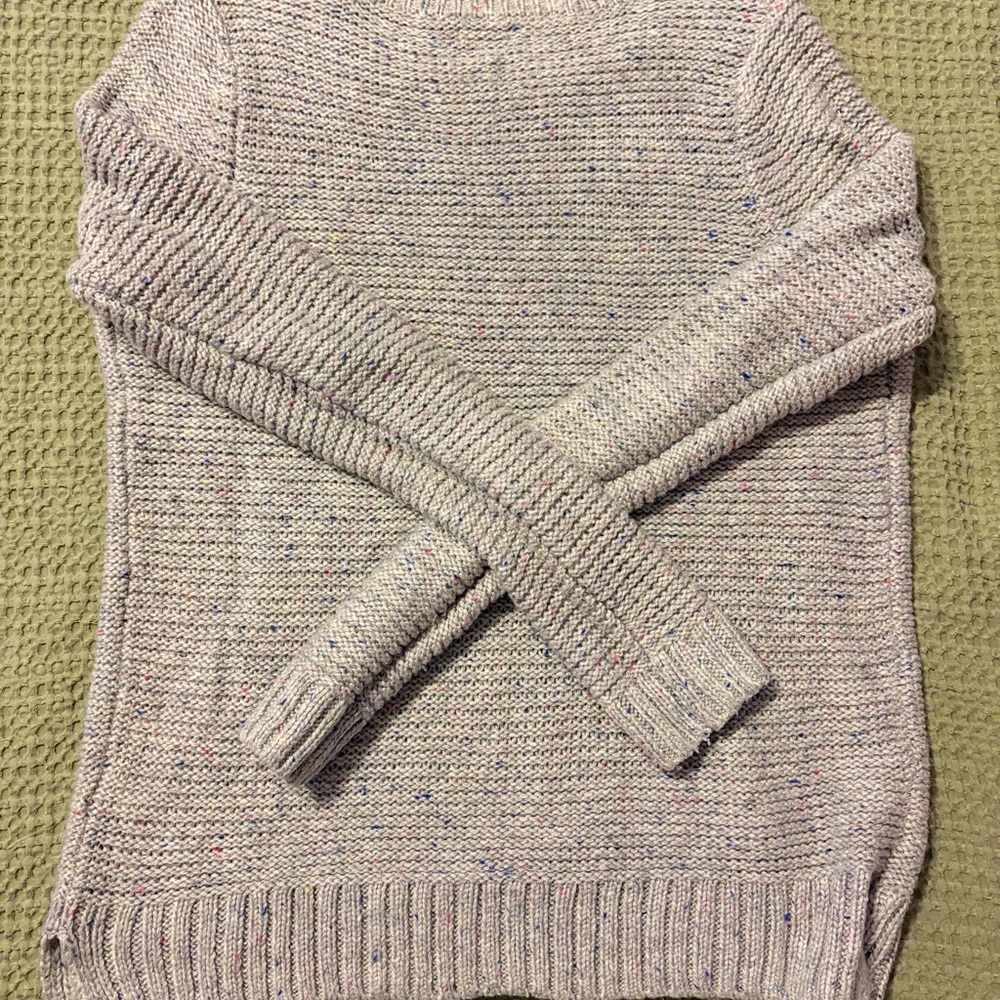 Sonoma Life + Style Gray Cable Knit Sweater